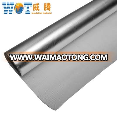 Aluminum foil backed fiberglass cloth